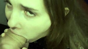 She Suggestively Sucks Off First Guy Met at Nightclub