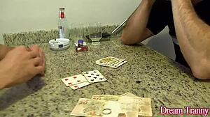 Super hot tgirl Carol Penelope gets ass and mouth filled with cum in bareback threesome