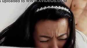 Feeling so horny and erotic as Colombian fucks her stepfather with passion