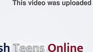 British 18-year-old delivers a classy blowjob! She swallows every drop of cum eagerly in her first-time lingerie encounter.