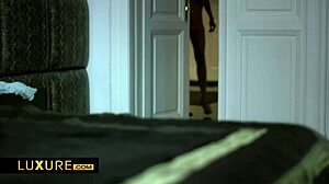 Nocturnal desire unfolds with blonde babe in blowjob and cowgirl ride