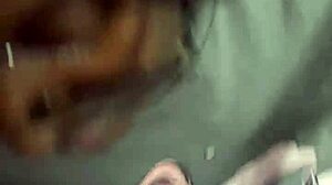 She gives heavenly handjob with big natural tits teasing