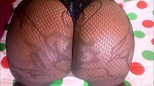 Real Fucking with Monster Big Cock in Bent Over Doggystyle on Big Ass Ebony. Black Cumshot Follows Intense Ass Action.