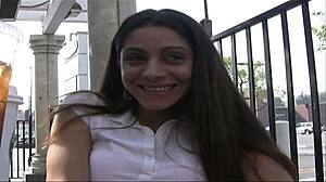 Amina Sky craves that deep anal pounding in fishnets and heels