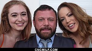 Daddy i uh got support from freeuse wife and stepdaughter