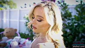 Big Round Ass Blonde Milf Strips Lingerie And Panties Outdoors To Get Naked With Playboy