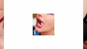 Now stroke your cock slowly while I tease you in my uniform and lingerie