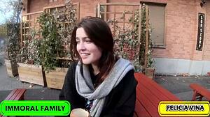 Curvy Neighbor Babe Rides Cowgirl, Gets Bent Over Doggystyle, and Takes Creampie in Homemade Bedroom Fuck!