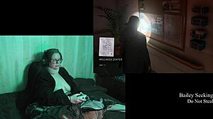 brunette bbw with glasses and big natural tits plays naked through alan wake 2 part 13