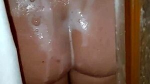 I caught my stepsister naked in the shower with big tits exposed