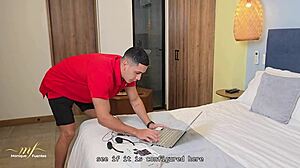 Stepson Catches Monique Fuentes Masturbating With Microphones