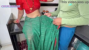 i feel the intense hardcore as devr enters kitchen to fuck komal with big cock licking pussy