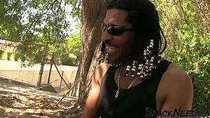 brunette street hooker feels so excited sucking that massive 10 inch bbc