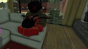 Prostitute devil gets huge black cock on sofa until squirting wet... oh man that big ass and tits felt so good bent over!