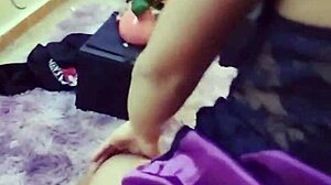 Hey check out this sexy amateur latina student in lingerie clip