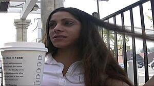 Amina Sky craves that deep anal pounding in fishnets and heels