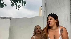 Exhibitionists Flashing on the Street