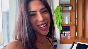 Pedaling hard while shoving that toy inside!