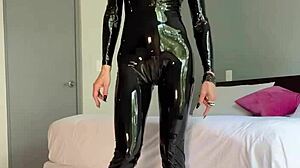 the divine command teaser unfolds with goddess teasing in heels and latex for fetish play