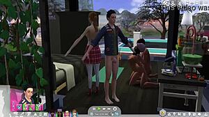 Step brother step sister orgy group fucking