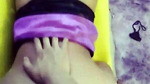 Hey check out this sexy amateur latina student in lingerie clip