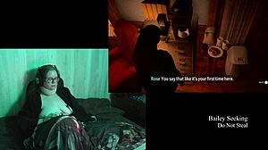 brunette bbw with glasses and big natural tits plays naked through alan wake 2 part 13