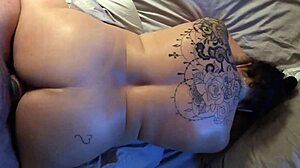 JUMPER247 Gets Bent Over in Doggystyle Fucking as Tattooed BBW.