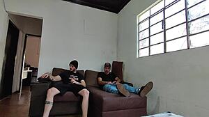 Hey Carlos Urach and Carmona, let's jerk those big cocks together in bareback fetish fun!