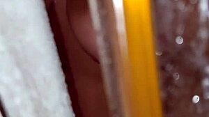 I caught my stepsister naked in the shower with big tits exposed