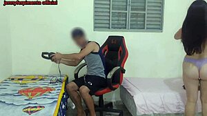 Beautiful Big Boobs Milf Jayden Jaymes Contrasts Shaved Pussy with Hard Fuck