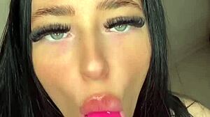 Oh man, this british slut is playing with herself on webcam