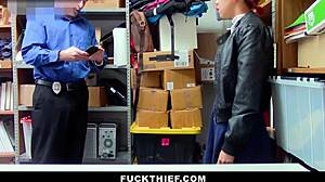 Asian teen 18+ suspect caught stealing calls stepmother for help but ends up punished with doggystyle in garage?