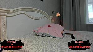 Hey, check out Misssvikk riding a dildo in the bath for her first time alone with cute piercing and deepthroat on webcam.