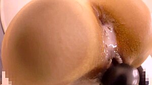 in a forbidden encounter, the japanese stepsister bends over for doggystyle fucking in uncensored action