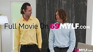 bossy milf jordan maxx subtly handles two cocks after her creampie mistake in a reality mother-in-law mix-up