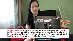 mistress anna unpacks xspacecup masturbator reviews it then milks slave with domination