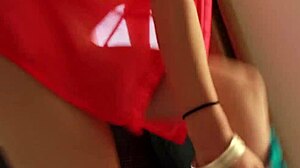 Blonde teen takes big black cock in deepthroat blowjob and doggystyle fucking for interracial facial cumshot outdoors!