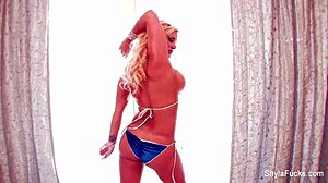 shyla stylez engages in hot lesbian sex with big tits blonde milf licking pussy passionately