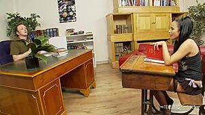 I feel so satisfied with romana ryder just riding his dick in cowgirl on the sofa with blowjob and cunilingus