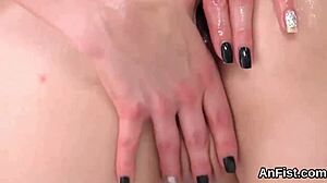 Nasty lesbian bombshells engaged in fist fucking, spreading twats and anals with bizarre farting actions.