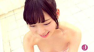 Chisato Narumi 20-Year-Old Innocent Beauty In Micro Bikini Splits Water Balloons Wet Crotch Shines Erotically Buna-002