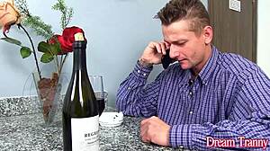 Trans nurse Bruna Castro gets assfucked bareback by patient in hospital with creampie.