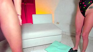 Beautiful blonde swallows her neighbors big cock with blowjob deepthroat and rough domination in homemade latina scene.