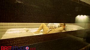 your curvy british neighbor with big natural tits fingers herself in homemade solo session