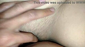 Playing with that big shaved pussy, rubbing my cock until it cums before sliding it into her tight wet hole.