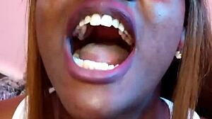 Naejae gets turned on listening to models film solo orgasm.