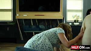 Horny Cheating Wife Sucking Dick