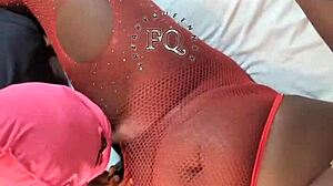 stepmom joins her step daughters in bisexual threesome, licking pussies and using strapon for hard doggystyle fucking in homemade group sex.