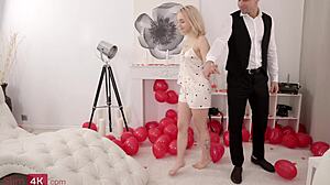 Slim4k - Molly Cute - Double Penetration For Tattooed Babe With Cumshot And Blowjob!