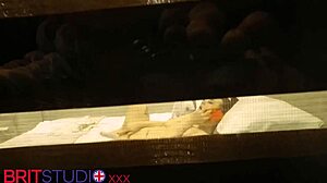 your curvy british neighbor with big natural tits fingers herself in homemade solo session